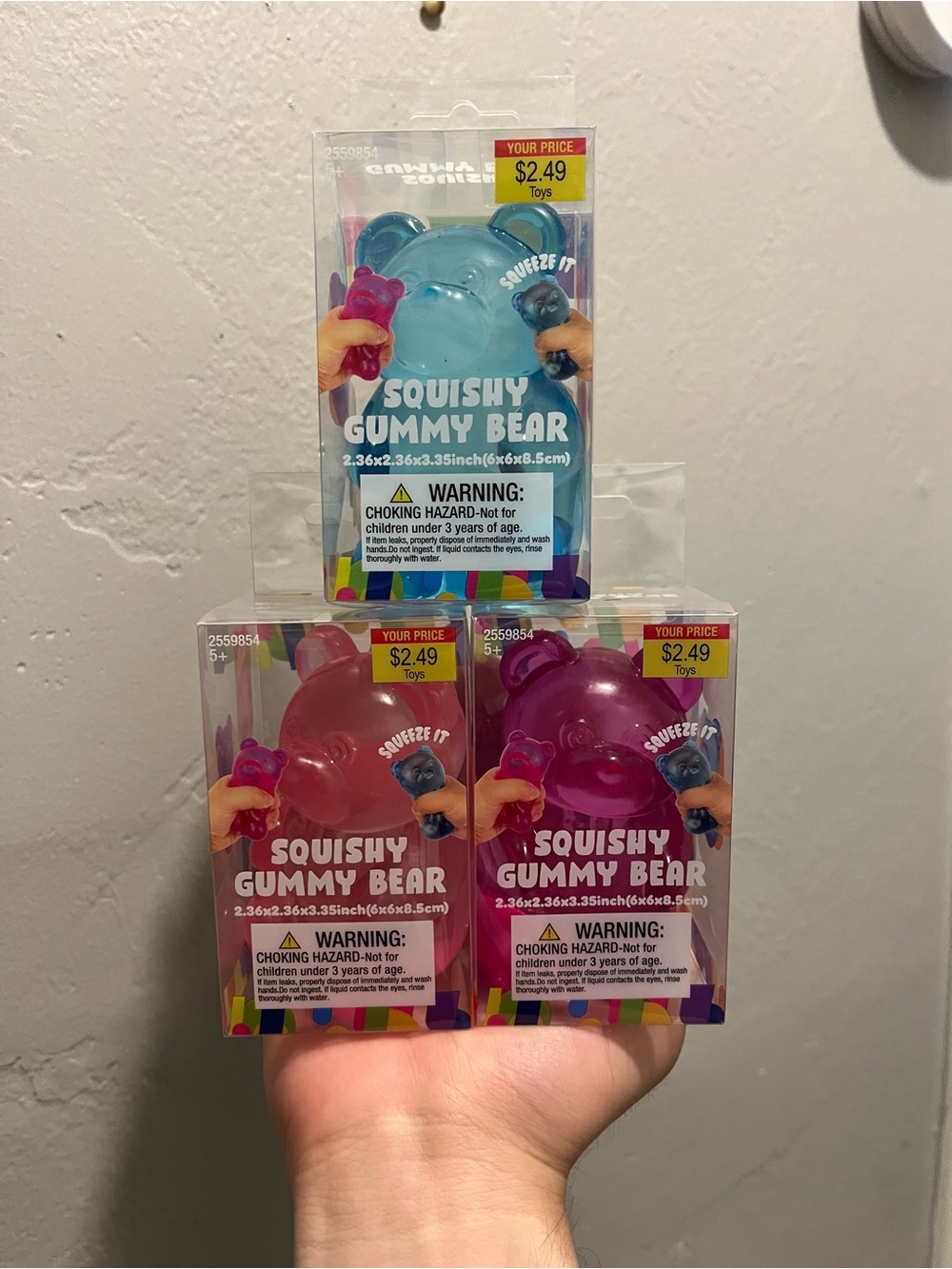 Squishy Gummy Bear Hobby Lobby Set Of 3